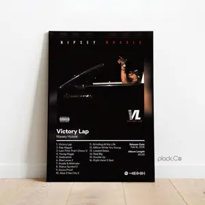 Nipsey Hussle Victory Lap Poster, Hip Hop Wall Art, Album Cover Print, Music Legend Poster