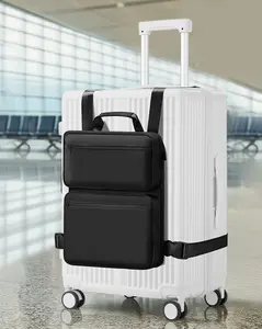 Laptop briefcase carry-on expandable storage bag luggage hanging bag lightweight backpack vest bag