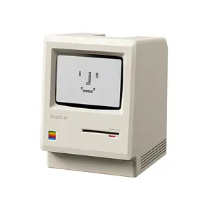 Macintosh Retro Mini Computer Desktop Clock Table Ornament Creative Gift for Boyfriend Birthday Unique Design Decor Set advent calendar 2026 usb connection adhd cleaning planner household daily schedule category sticker Funny Dumpster Fire Stress