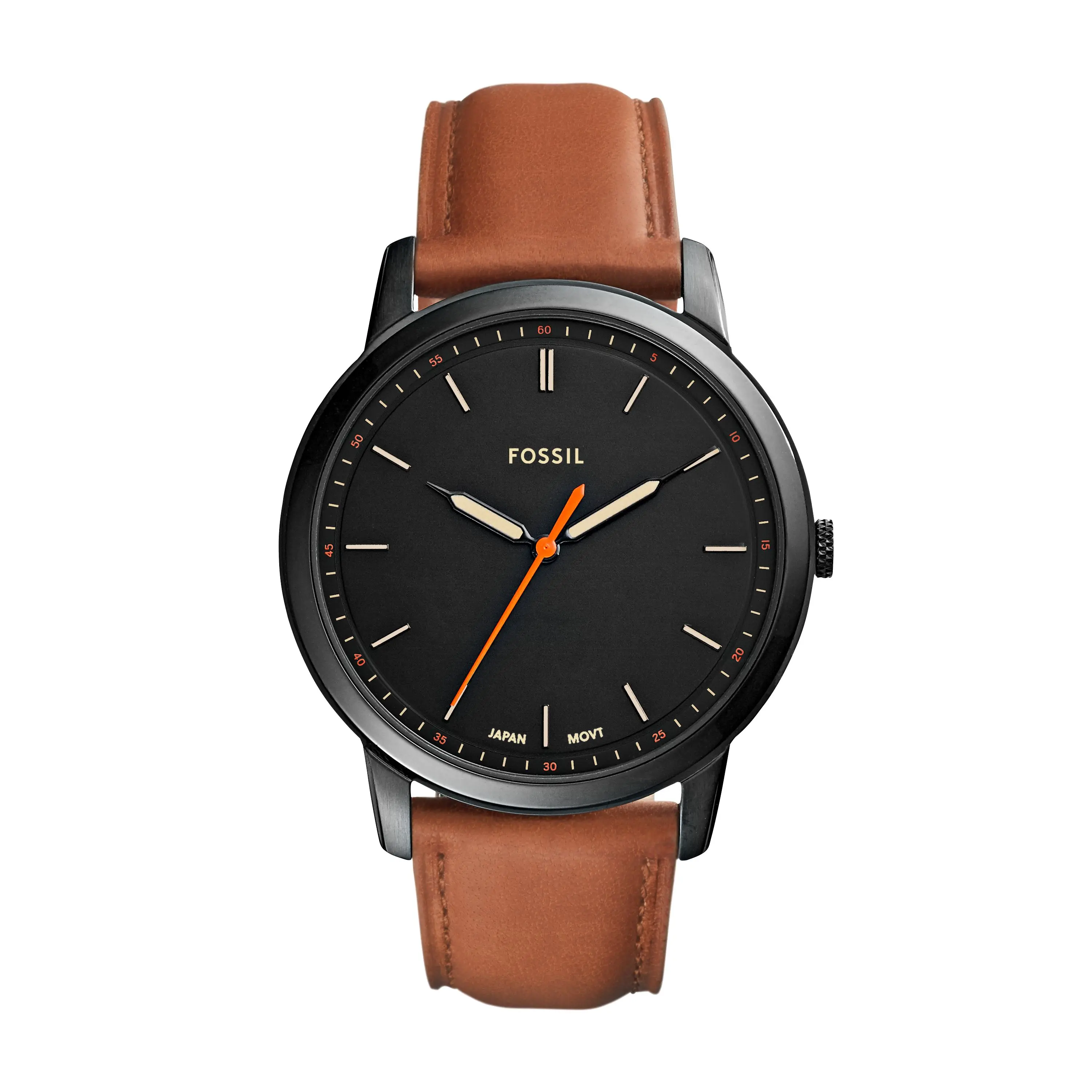 Fossil Minimalist Men's Three-Hand, Black Stainless Steel Watch Fossil Minimalist Men's Three-Hand, Black Stainless Steel Watch