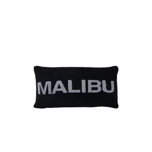 Barefoot Dreams CozyChic Malibu Lumbar Pillow in Black & Dove