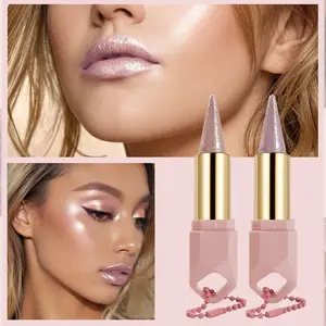 Pearl Glossy Lipstick, Long-Lasting Moisturizing, Non-Sticky, Shiny Lip Color, Quick Application, Perfect for Daily Dates and Parties