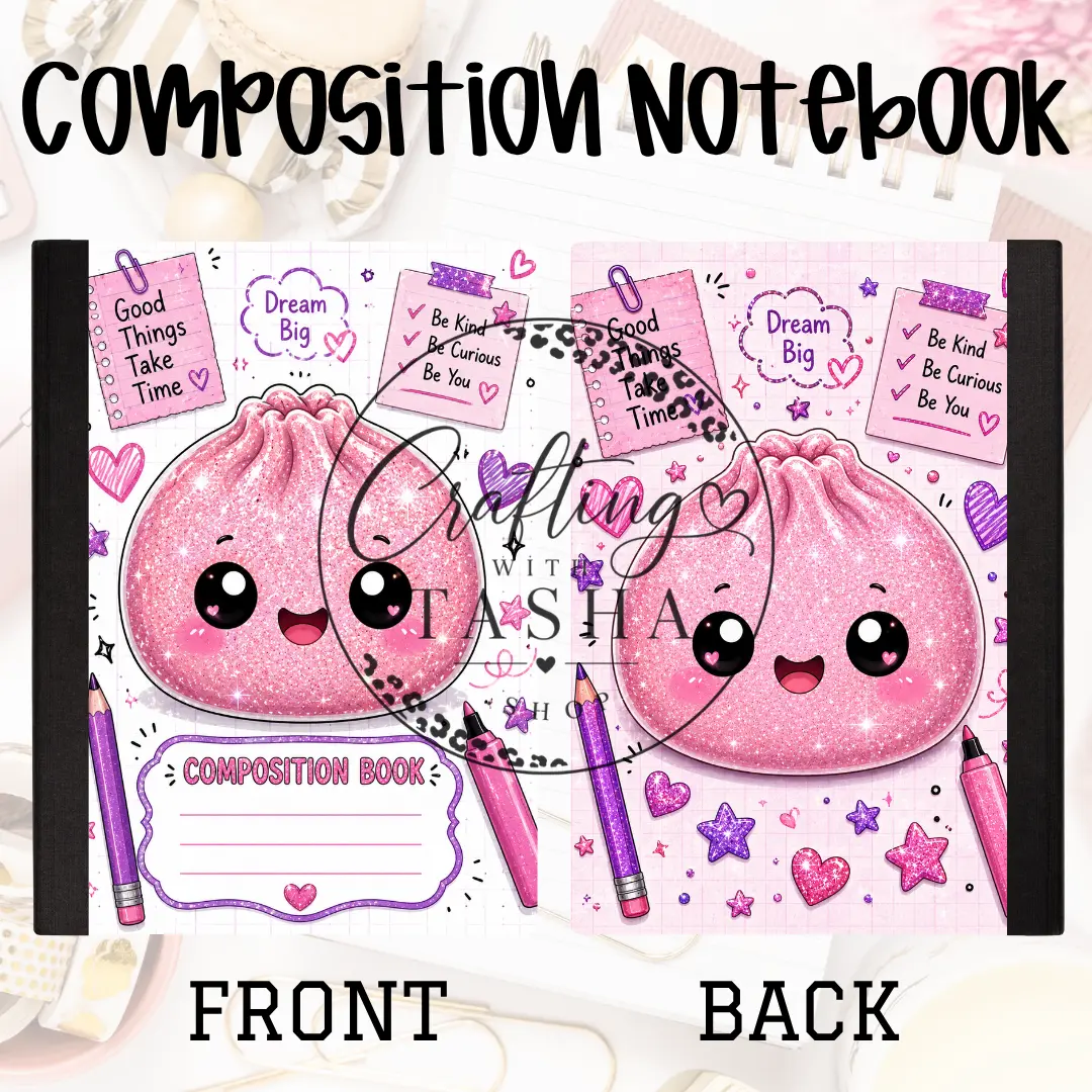 Dumpling Pink Composition Notebook Dumpling Pink Composition Notebook