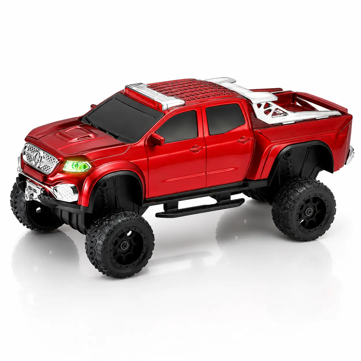 WSTER WS-X65 Big Truck Car Model Bluetooth Speaker with LED Light, AUX Interface, USB FM Radio, TWS, USB Type-C Charging, Full Sound Effect, Rechargeable Battery, Easy Pairing, Portable Wireless Streaming Device - iPhone-Compatible Gift for Outdoor Travel