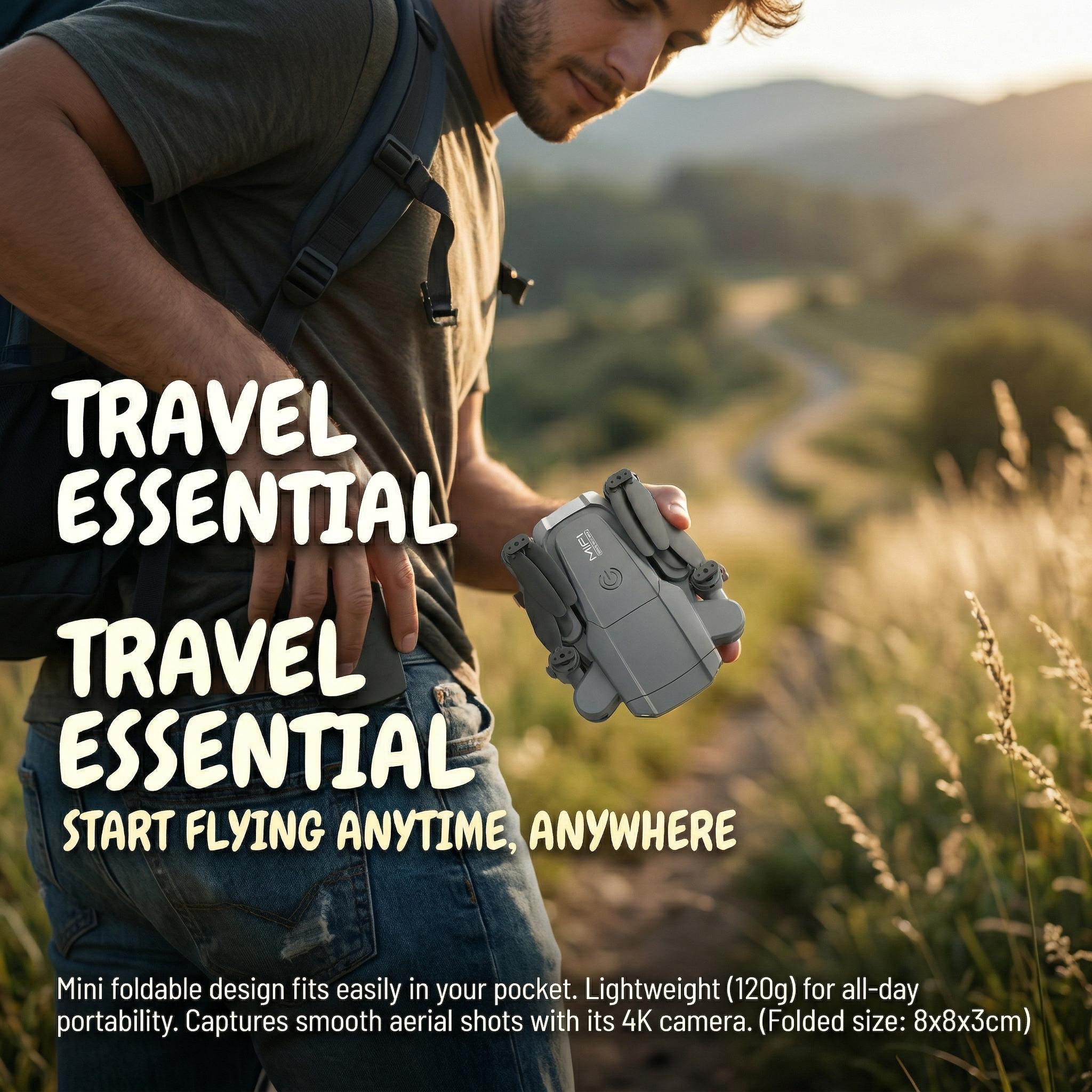 Mini Flying Toy Beginner-Friendly Toy RC Airplane with One-Touch Takeoff/Landing, Hover, Spin & 360° Flips