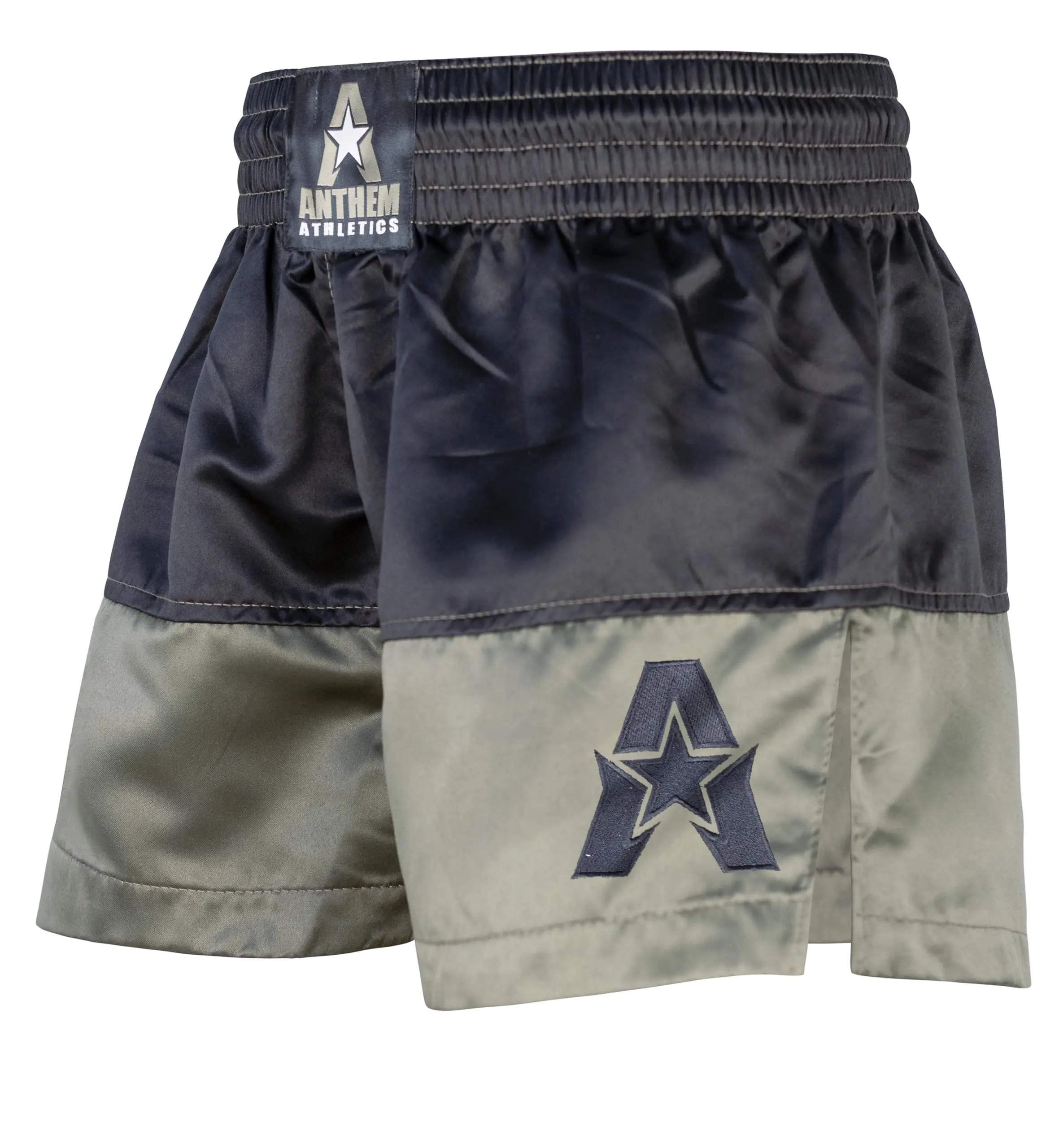 Anthem Athletics Muay Thai Shorts - Kickboxing Short Boxing Trunks for Men & Women, 100% Machine Washable, Mid-Thigh Length, Modern Style, Unisex