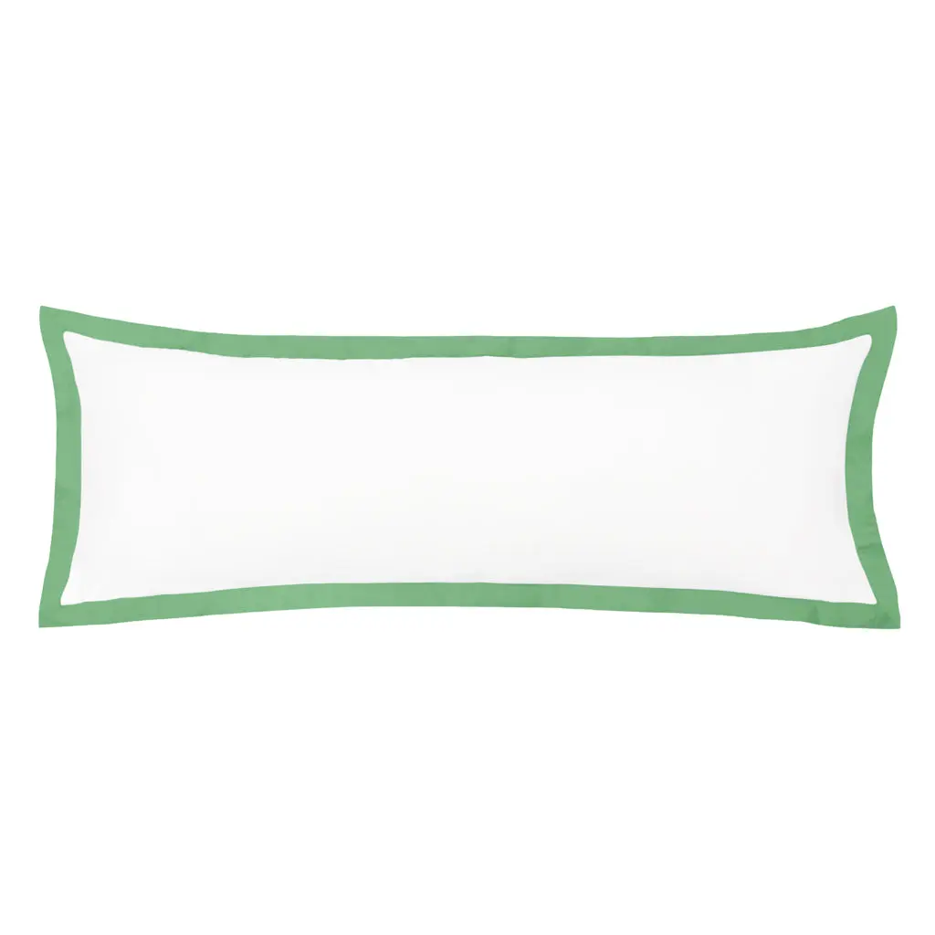 The Linden Green Extra Long Lumbar Throw Pillow