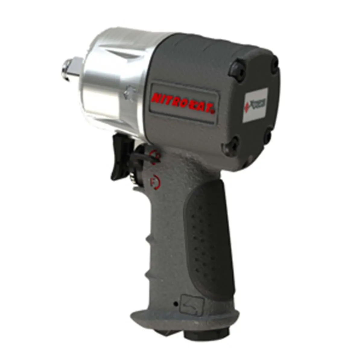 Florida Pneumatic ARC1056-XL Heavy Duty 0.5 in. Composite Compact High-Torque Impact Wrench, 2.5 lbs, 1-Handed Operation, Max Torque 500 ft-lb, Ergonomic Grip Tool
