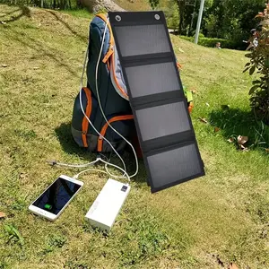 Foldable Solar Charger Panel, Foldable Solar Panels, Portable USB Charging for Outdoor Travel & Camping, Solar Powered Charger for Mobile Phones, Power Banks, Fans, Flashlights, Outdoor Solar Devices