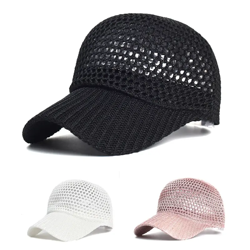 Fashionable openwork casual baseball cap, breathable sun hat for beach outings, a gift for friends, trendy women’s outdoor sports cap