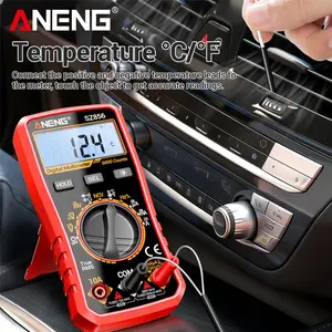 ANENG SZ856 True RMS Digital Multimeter, 6000 Counts Auto-Ranging Multimeter with NCV Non‑Contact Voltage, Measures AC/DC Voltage/Current, Resistance, Temperature, Continuity & Diode for Electricians & DIYers