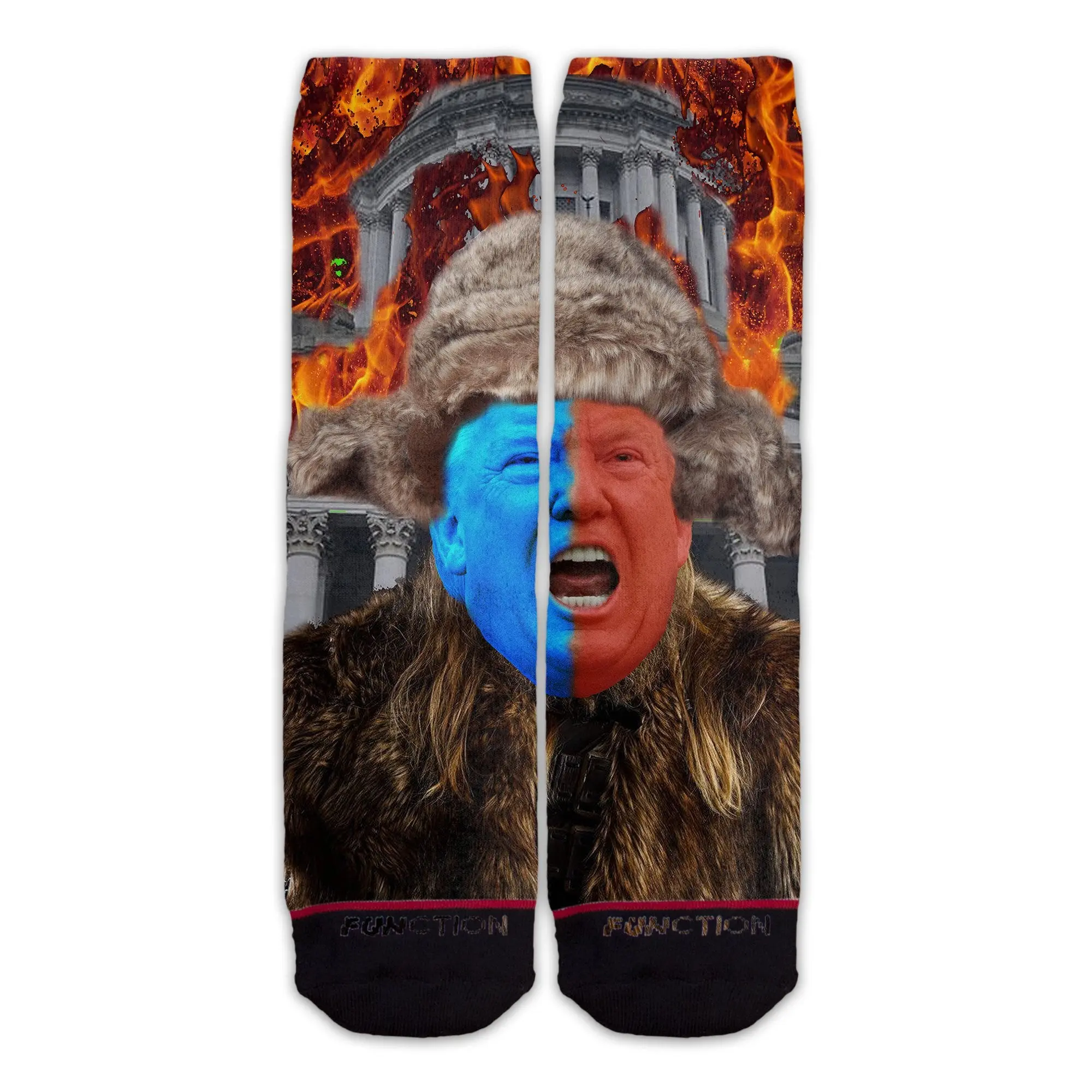 Function - Donald Trump Gladiator Protest Capitol Republican Funny Republican Fashion Socks