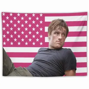 Josh Actor hutcherson Tapestry Wall Hanging Flag Art Aesthetic Poster Dorm Tapestries For Bedroom Party Home Living Room Decor