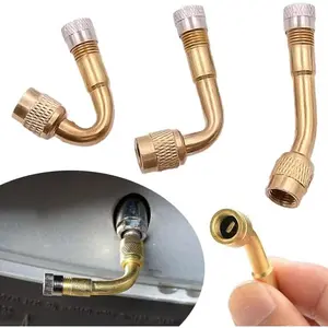 3PCS Car Valve Stem Extenders,45 Degree 90 Degree 135 Degree Schrader Tire Valve Stem Extension Adaptor Universal Tire Valve Extension for RV Motorcycles Trailers