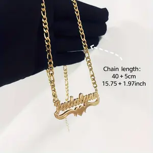 Custom Name Necklace - Elegant Craft Nameplate Necklace, Ideal for Valentine's Day, Mother's Day, Casual Everyday Wear