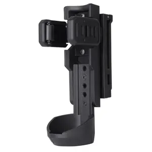 Quick Release OC/Mace Spray Holder With Duty Belt & MOLLE Vest Rotatable Clip, MK4 Canister Holster Tactical Pepper Spray Carry Case Fit 1.5" Diameter OC Canister