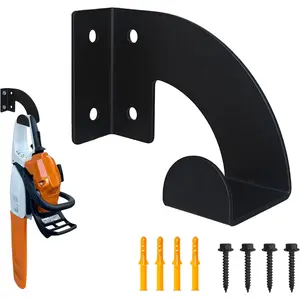 Chainsaw Holder, 1 count Chainsaw Wall Mount, Heavy Duty Chainsaw Hanger-150lb Capacity, Suitable for Garden, Workshop, Garage Storage, Mounted Chainsaw Rack