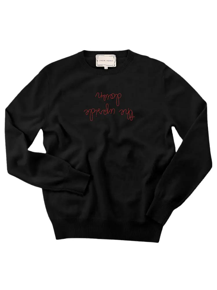 "the upside down" Women's Crewneck
