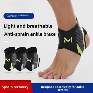 Adults' Nylon Fixed Ankle Compression Multi-Sport Performance Sports Socks - Breathable, Anti-Twist Support for Running, Fitness