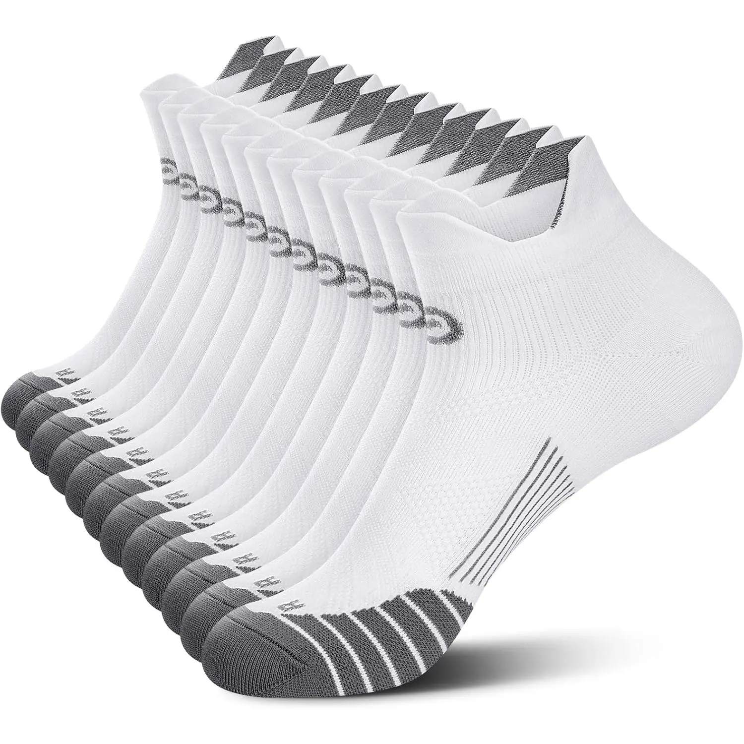 Men & Women's Low-Cut Ankle Support Compression Athletic Socks Set, 2/4/6-Pair Workout & Track Running Style Sports Socks, Workout Socks, Athletic Tight Socks