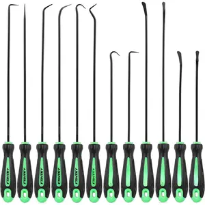 12- Pick and Hook Tools Set, Pick Tool Set  Auto Oil Seal/O-Ring Seal Gasket Pick Hooks Puller Remove, Long and Mini Pick Tool Set