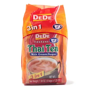 DeDe Instant Thai Tea Mix with Cream and Sugar 6pk 7.38 oz