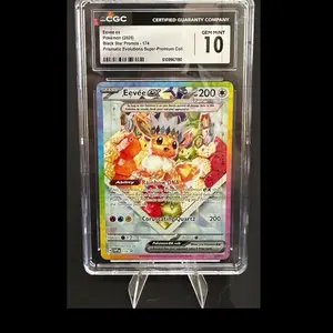 CGC Eevee ex CGC 10 Gem Mint Prismatic Evolutions Promo #174 Pokémon Slab Black Star Promos 174 Super Premium Collection