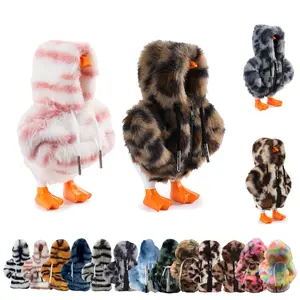 7 Inch Desk Goose Plush Hoodie Outfit, Cute Soft Outfit With Accessory for Magnetic Desk Goose Statue Key Holder,Blind Box Styles to Make Fun,Perfect Housewarming Gift