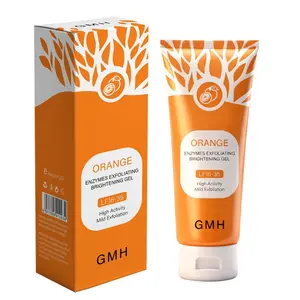Orange Fruit Brightening Cleansing Gel, Gentle Cleansing, Smooth and Moisturizing, Suitable for the whole body, 100g party and daily care recommendation for people with all skin tones, Body Scrubs