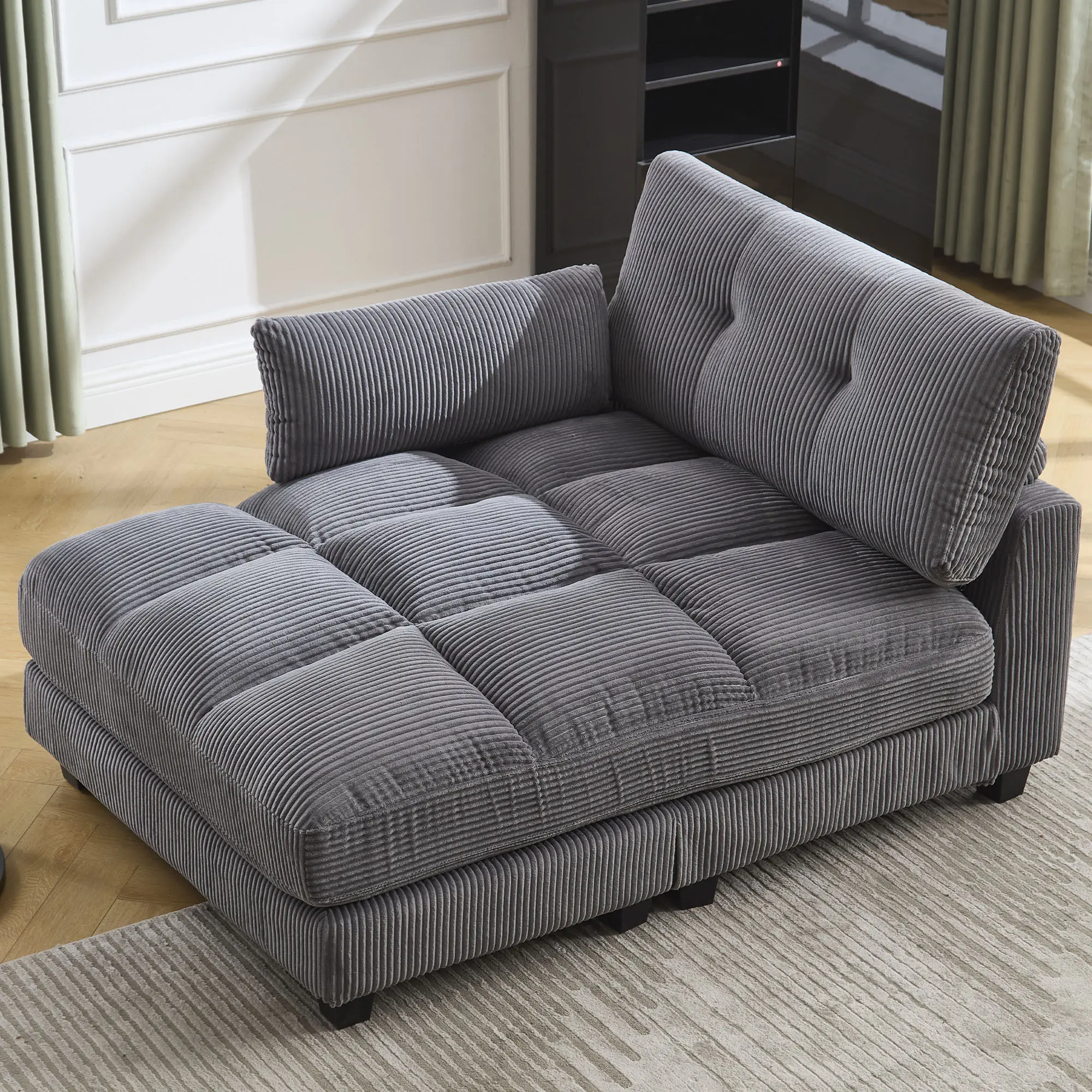 Niccae Sleeper Sofa Couch Bed,Oversized Chaise Lounge Chair Cozy Cloud Couch