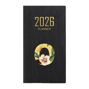 A6 Weekly Planner Notebook with PU Cover, Daily Planner & One-Page Agenda, Ideal for Students & Office Use, Efficient Time Management