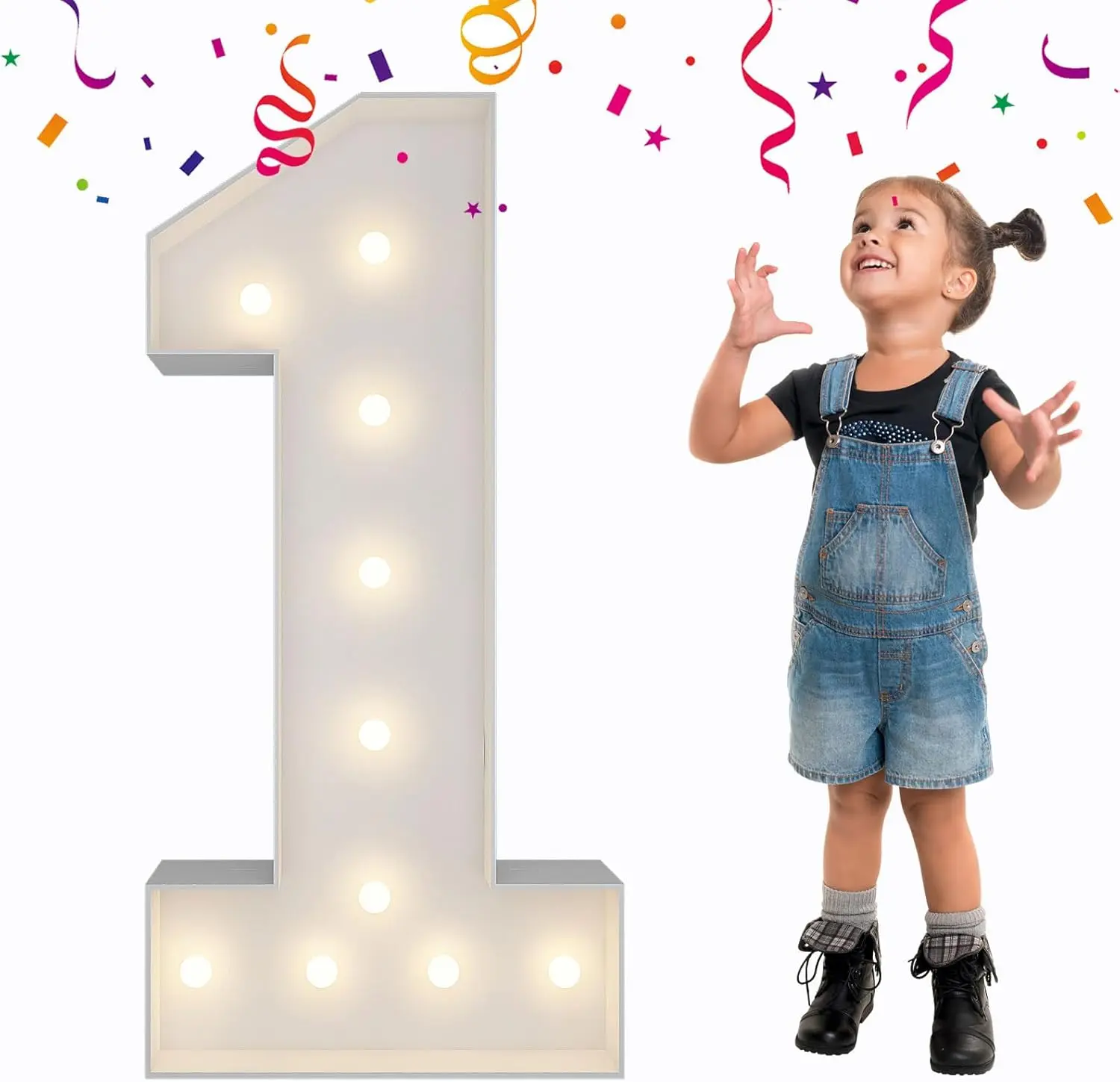 3FT Light Up Numbers Letters, DIY Giant Marquee Numbers, Mosaic Balloon Number  Decorations, Anniversary, Wedding Party Decor