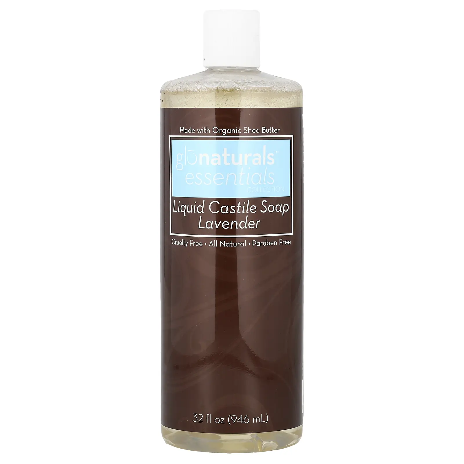 Vitacost glonaturals™ Essentials, Liquid Castile Soap, Lavender, 32 fl oz (946 ml)