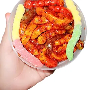 8 Oz Sour Gummy Worms Enchilados