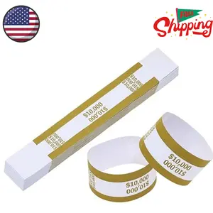 150pcs Self Sealing Cash Currency Straps Money Paper