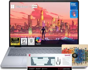 Dell Inspiron 16 Business Laptop PC, 16" FHD+ Touchscreen, Intel 10-Core 7 150U (5.4 GHz Turbo), 16 GB DDR5, 1 TB SSD, Backlit Keyboard, Fingerprint Reader, Wi-Fi 6E, 1080p FHD Webcam, Windows 11 Pro,,ICE BLUE