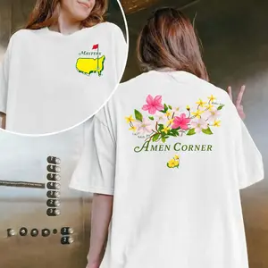 [ Sale Up To 40%] Amen Corner Floral Golf Shirt, Masters Tournament Tee, Spring Sports Unisex