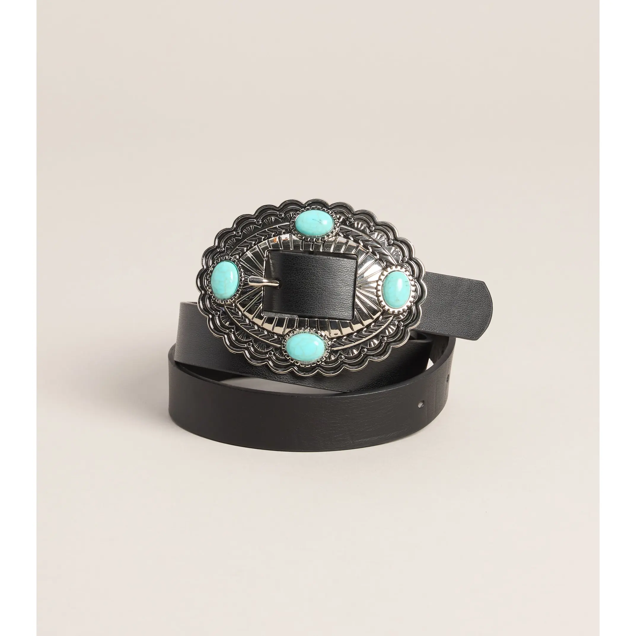 Cool Girl Classic Stone Buckle Belt Cool Girl Classic Stone Buckle Belt