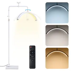 Byootique Half Moon Lash Light with Phone Holder for Lash Tech Esthetician