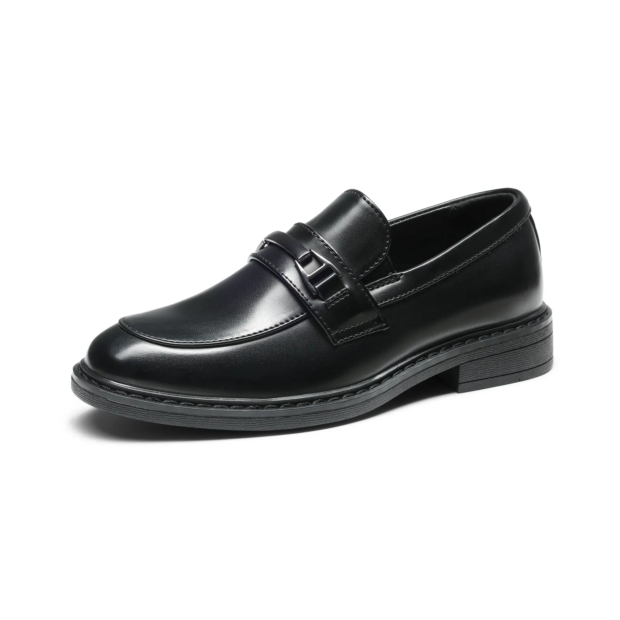 BRUNO MARC Boys' Faux Leather Penny Loafers, Classic Horsebit Slip-On Dress Shoes, Cushioned for School, Wedding & Formal Wear, Party, Fashion, Kid, Children, Vegan Leather, Schoolshoes, Classic Style, Junior, Synthetic, Horsebit Detail