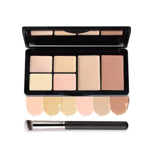 QIUFSSE Color Corrector Palette Concealer Contour Makeup Palette Natural Brighten Long Lasting Highlighter Correcting Concealer Cream Foundation For Flawless Skin Tone Matte Cosmetic