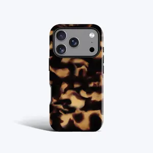 Dark Tortoise Shell Phone Case - For Iphone 17, 16e, 15 Plus, 14 Pro Max, 13, 12 Mini, 11, Xs, 8, 7 - Abstract Tortoise