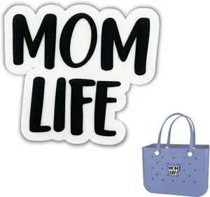 3PCS Decoration Charms for Bogg Bag Accessories Charms,Momlife Bag Charms for Beach Tote Bag Rubber Beach Bag Accessories,Large Size Bag Insert Bag Accessories Compatible with Simply Southern Totes Beach Totes Charm Accessories for Beach Totes