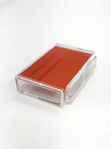 Burnt Orange Acrylic Single Deck Playing Card Case