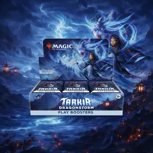Magic: The Gathering Tarkir Dragonstorm Play Booster Box - 30 Boosters with 14 Cards Each, Includes Foil Cards & Mythic Planeswalker