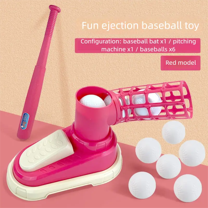 Red [1 pedal, 1 bat, 6 balls]