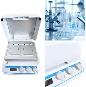 Microplate Thermo Incubator Thermostatic Shaker Micro Plate Thermo Shaker with Capacity 2 Microtiter Plates or Deep Well Plates Speed Range 200 to 1600rpm Temperature Control Accuracy ≤±0.5°C