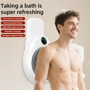 Wall-Mounted Automatic Smart Bath Machine, Adjustable Electric Shower Brush, New Technology Back Massage, Multi-Functional Bath Accessory