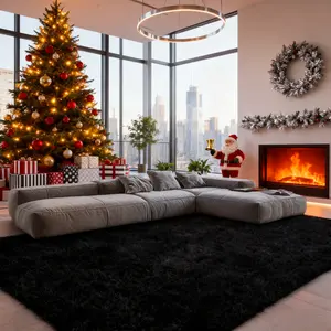 8x10ft Rug for Living Room, Fuzzy Plush Large Area Rug, Fluffy Modern Shag Non Slip Soft Furry Carpet, Winter Christmas Warm Gifts