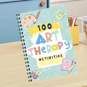 100 Art Therapy Worksheets for Teenagers, Emotional Counseling, Social Workers, Explore Emotions, Reduce Stress and Anxiety, Improve Self-Acceptance